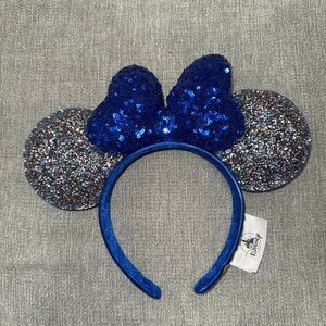 Disney Parks 2020 Blue Sequin Minnie Ears